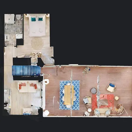 Modernes Avec Veranda Apartment